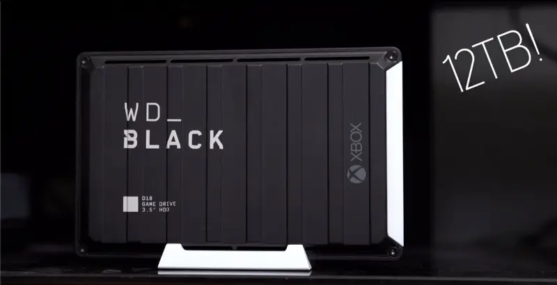 WD_BLACK 12TB D10 Game Drive for Xbox