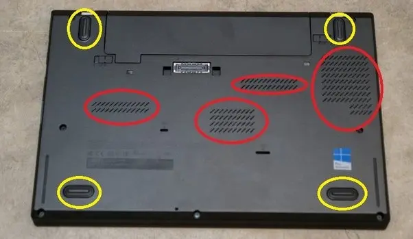 laptop bottom vents