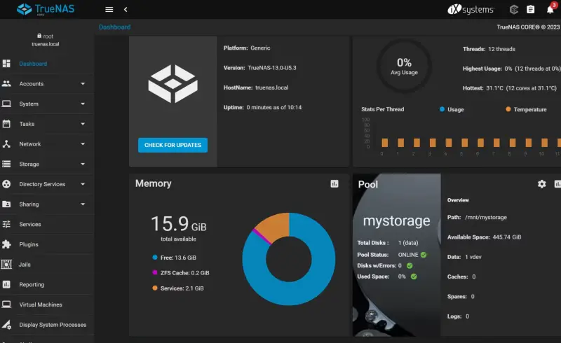 How to set up the custom-built NAS