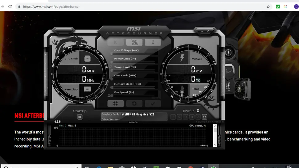 Overclock with MSI Afterburner