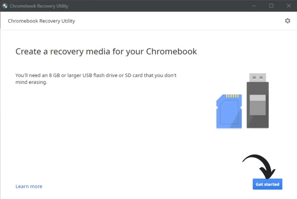 βοηθητικό πρόγραμμα ανάκτησης Chromebook