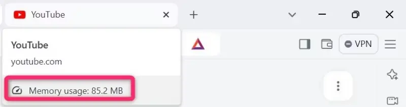 Έλεγχος της χρήσης μνήμης από το YouTube στο πρόγραμμα περιήγησης Brave