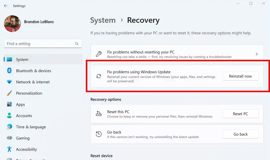 Fix Problems Using Windows Update