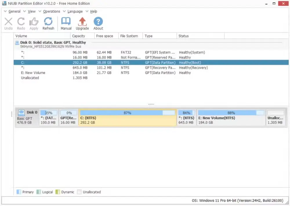 NIUBI Partition Editor