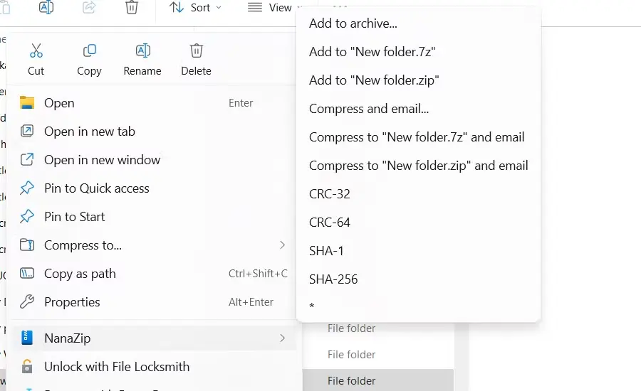 NanaZip στα Windows