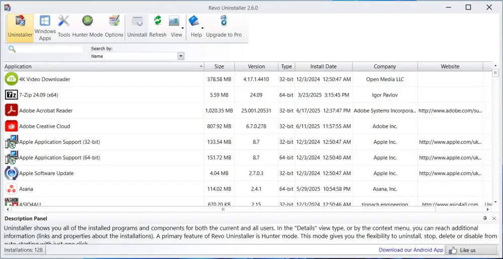 Revo Uninstaller στα Windows
