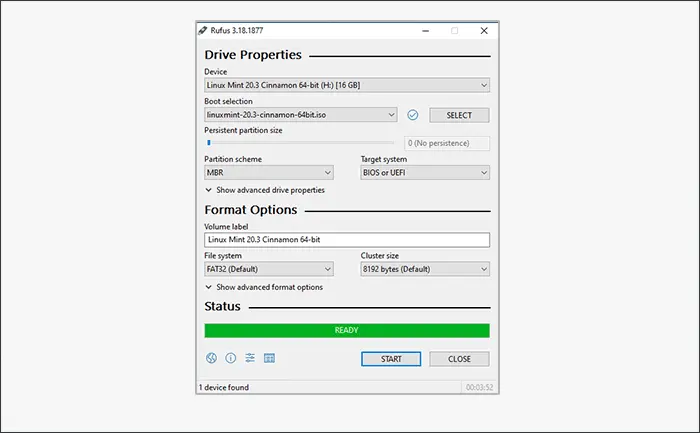 made-linux-mint-bootable-usb-successfully