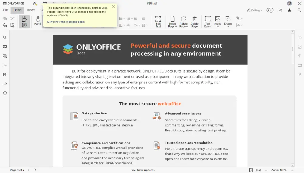 OnlyOffice PDF Editor
