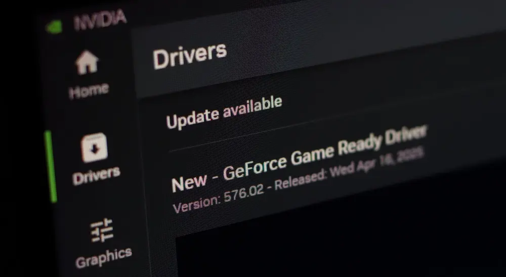 Ενημέρωση προγράμματος οδήγησης GPU Nvidia στην εφαρμογή Nvidia
