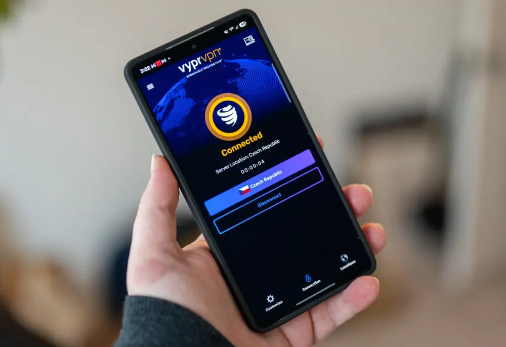 Το VyperVPN σε smartphone Android